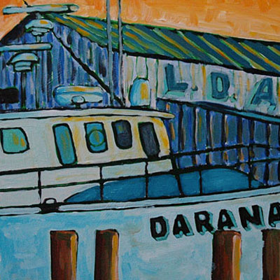 Darana R at Amory's (2013) 36 x 24 inches, an example of Impressionzm