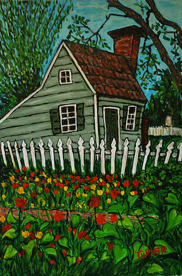 Colonial Home Painting by Scot Turner