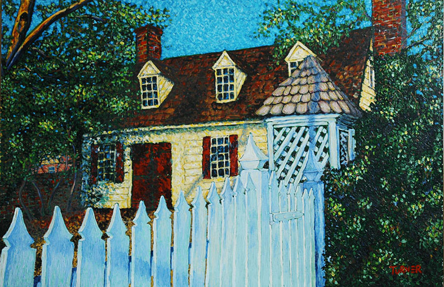 Doctors Stables Williamsburg, VA Painting by Scot Turner