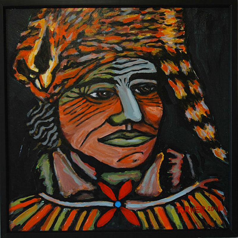 Backwoods Aboriginal Painting by Scot Turner