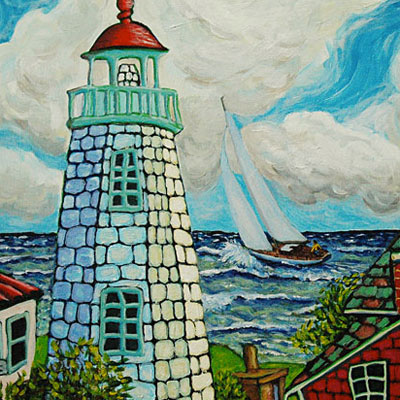 Nor'easter_at_Old_Point (2013) 24 x 36 inches, an example of Impressionzm