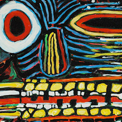 meltDown (2014) 24 x 24 inches, an example of BrandMill Xpressionizm