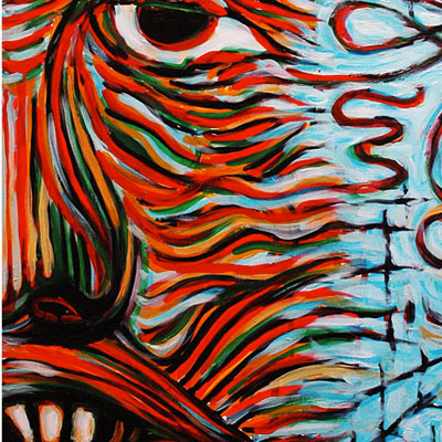 mindWash (2014) 36 x 48 inches, an example of BrandMill Xpressionizm