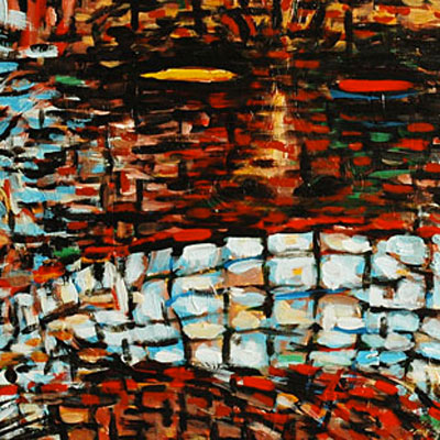Identity Structure (2015) 24 x 24 inches, an example of BrandMill Xpressionizm