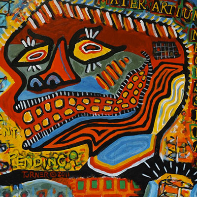 Mater Artium Necessitas (2011) 24 x 24 inches, an example of Syntheses Xpressionizm
